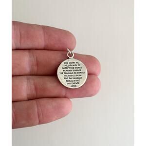 Sterling Silver Serenity Prayer Charm